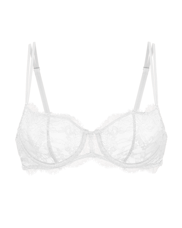 ברלט תחרת EYELASH במראה חזייה וללא ריפוד - IVORY