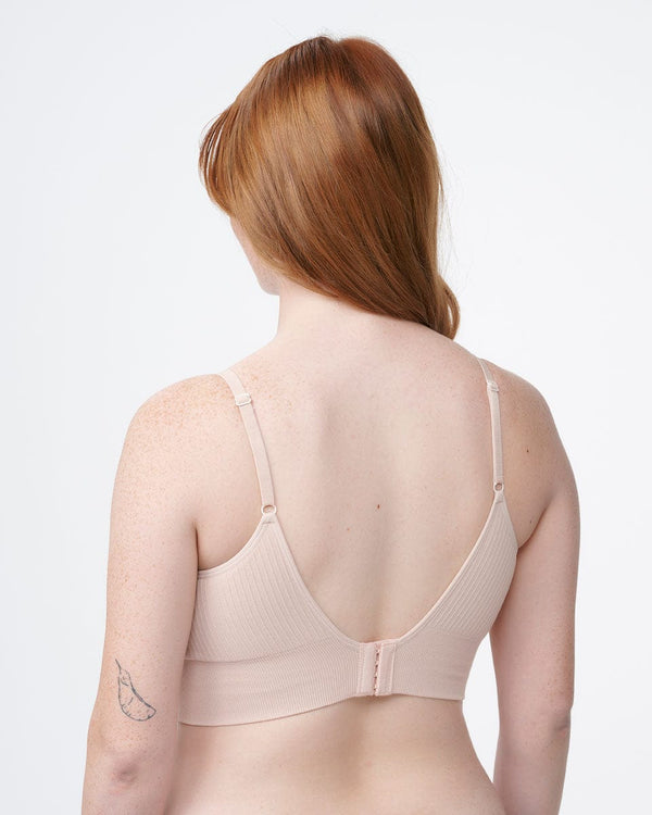 ברלט סימלס  ריב ארוכה במפתח  V עם ריפוד נשלף - PALE PINK – תמונה 7