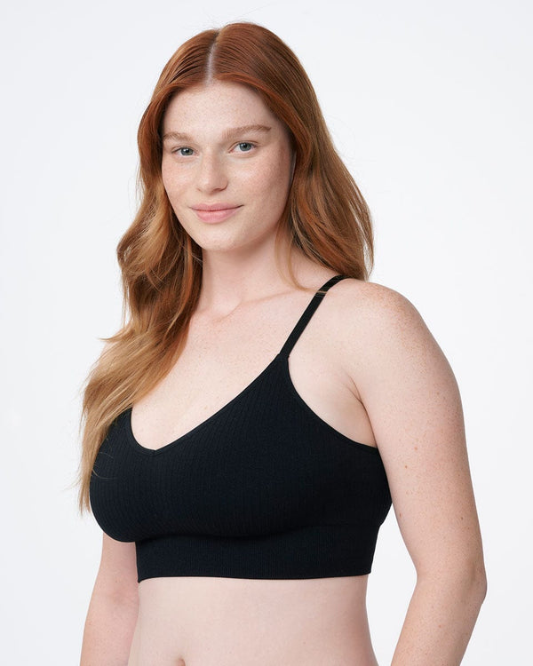 ברלט סימלס  ריב ארוכה במפתח  V עם ריפוד נשלף - BLACK – תמונה 6