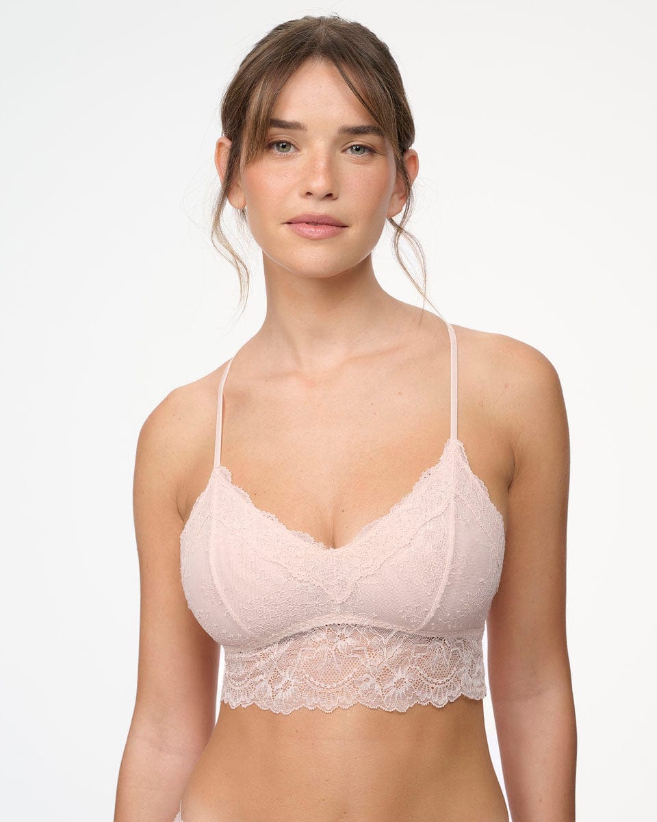 ברלט מתחרה רומנטית שקופה עם קאפים נשלפים - PEARL – תמונה 1
