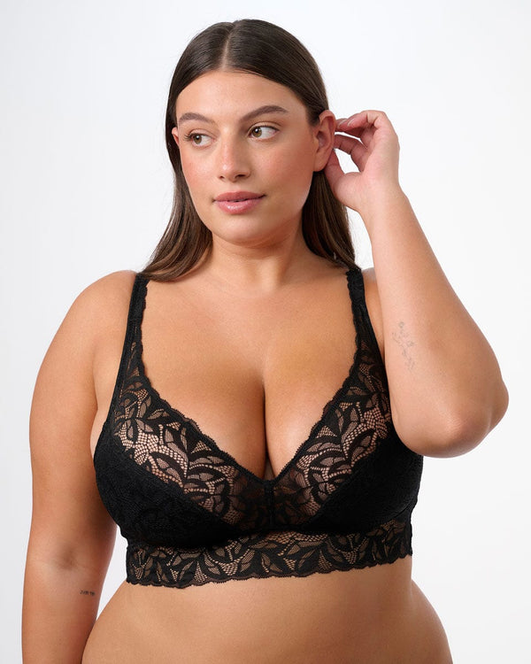 ברלט תחרה ללא ריפוד - BLACK – תמונה 4