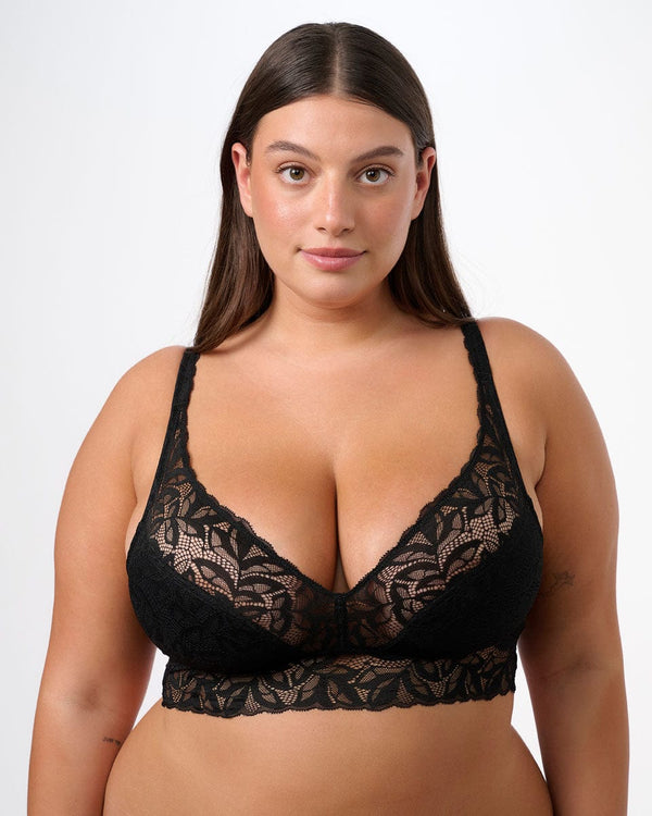 ברלט תחרה ללא ריפוד - BLACK – תמונה 5