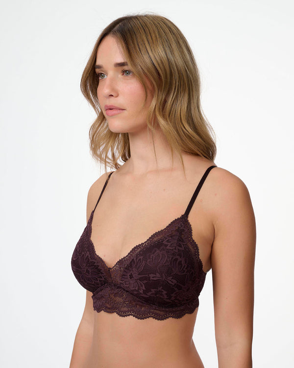 ברלט תחרה עם ריפוד פנימי קבוע וללא ברזלים - BERRY