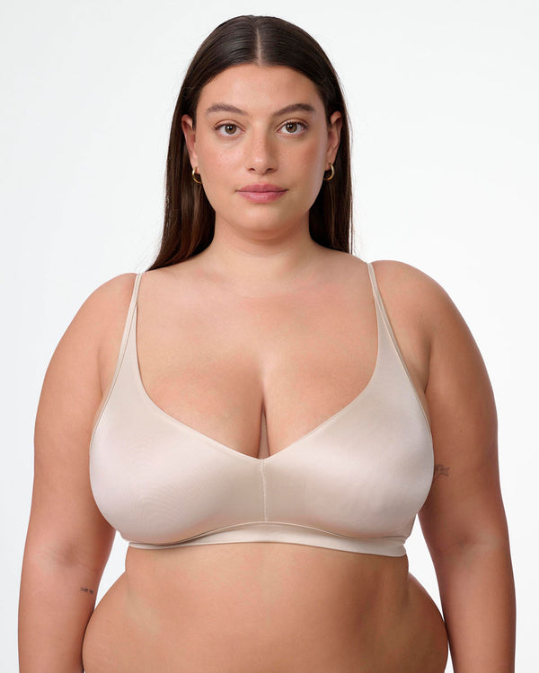 ברלט מיקרופייבר סמי מבריק ללא ריפוד וללא ברזלים - OATMEAL