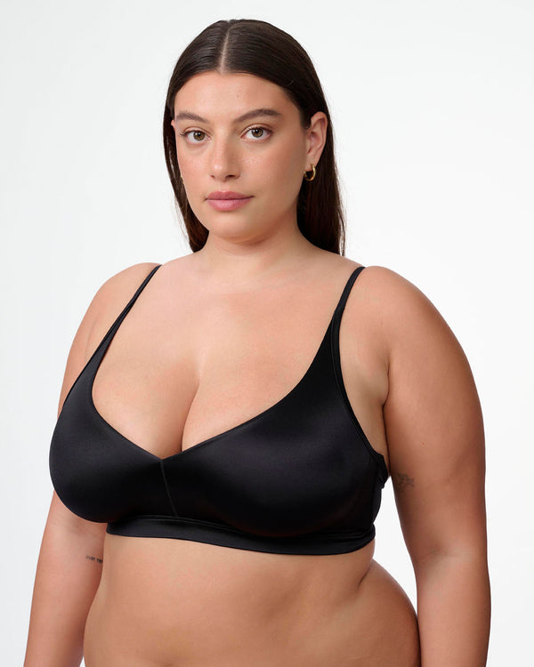 ברלט מיקרופייבר סמי מבריק ללא ריפוד וללא ברזלים - BLACK