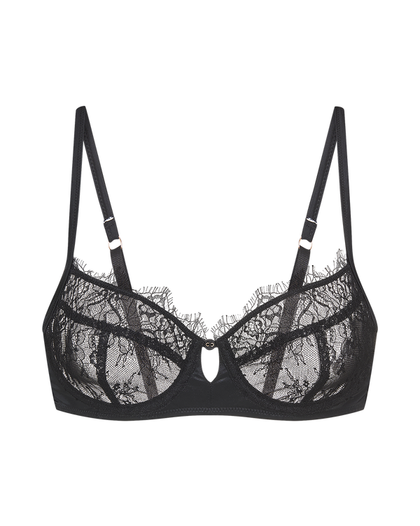 ברלט עם ברזלים מתחרת EYELASH במראה וינטאג' - BLACK