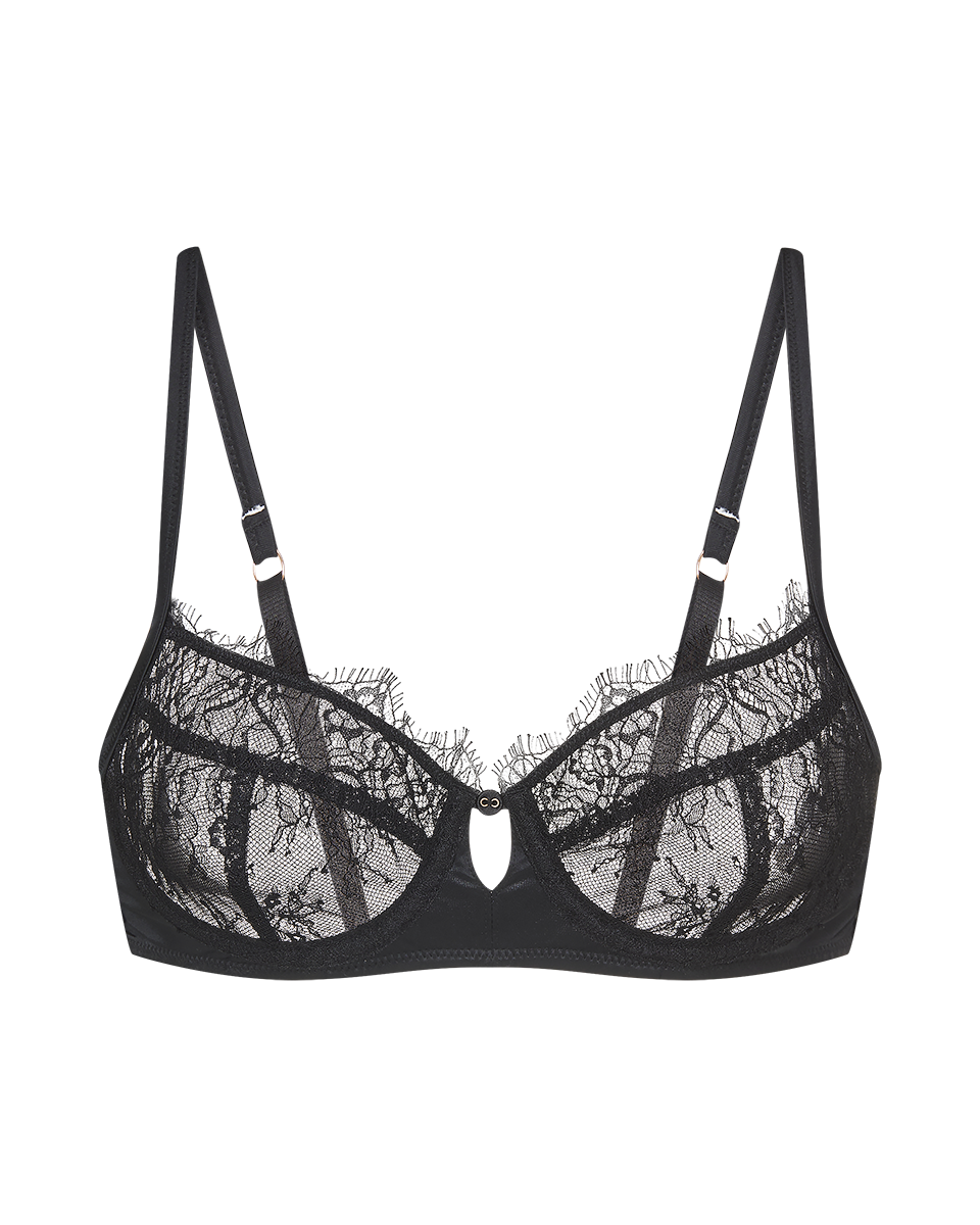 ברלט עם ברזלים מתחרת EYELASH במראה וינטאג' - BLACK