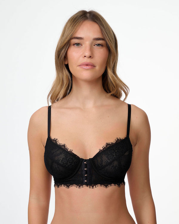 ברלט עם ברזלים מתחרה בשילוב מוטיב קרסים רוז גולד - BLACK