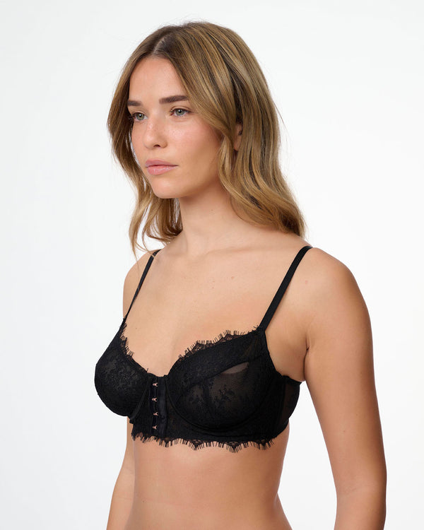 ברלט עם ברזלים מתחרה בשילוב מוטיב קרסים רוז גולד - BLACK