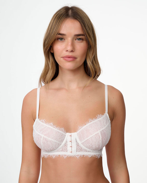 ברלט עם ברזלים מתחרה בשילוב מוטיב קרסים רוז גולד - IVORY