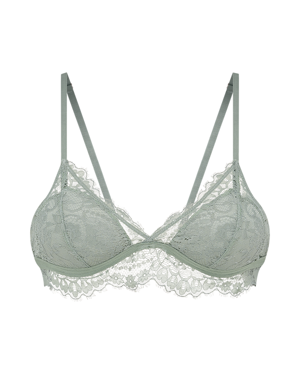 ברלט משולשים כריות מובנות מתחרה עדינה ורומנטית - BASIL