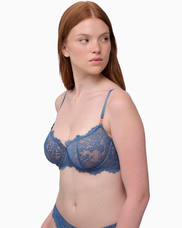 ברלט תחרה עם ברזלים וללא ריפוד - BLUE MIST
