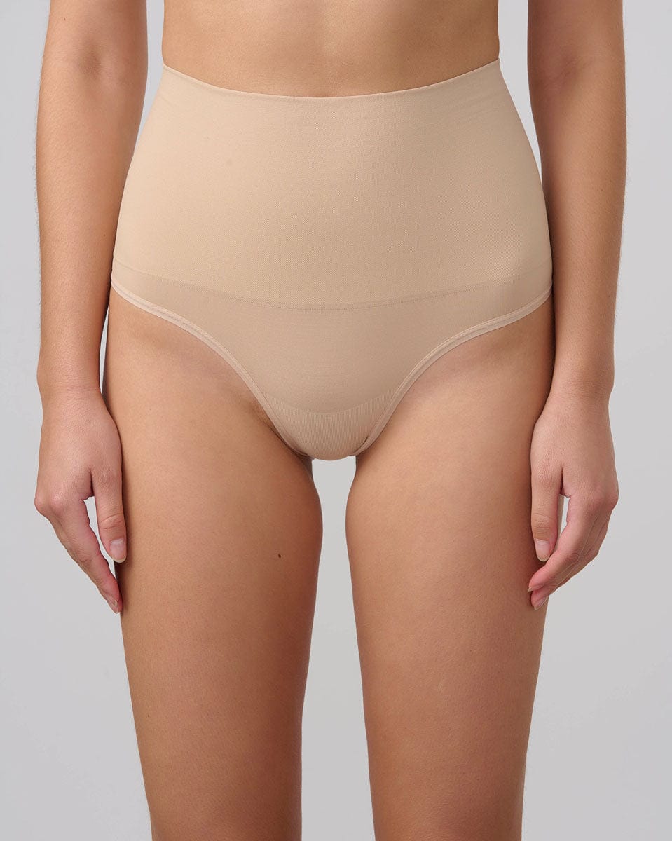 תחתון מחטב בגזרת חוטיני סימלס - NUDE – תמונה 1