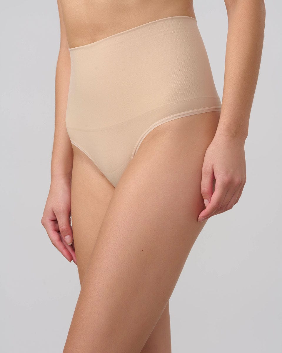 תחתון מחטב בגזרת חוטיני סימלס - NUDE – תמונה 2