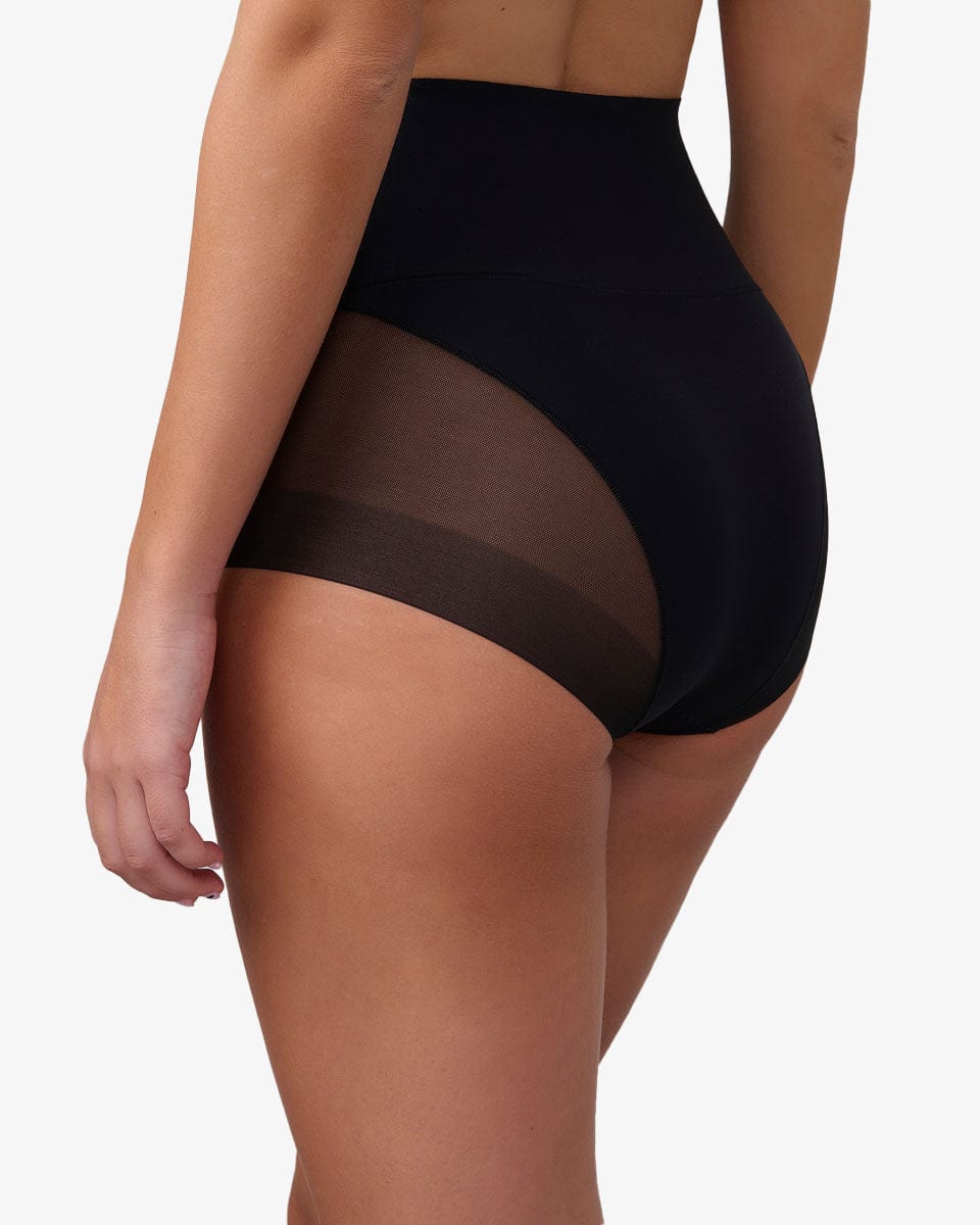 תחתון מחטב  בשילוב סרט שקוף - BLACK – תמונה 3