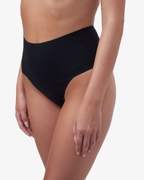 מחטב תחתון קל חוטיני - BLACK – תמונה 2