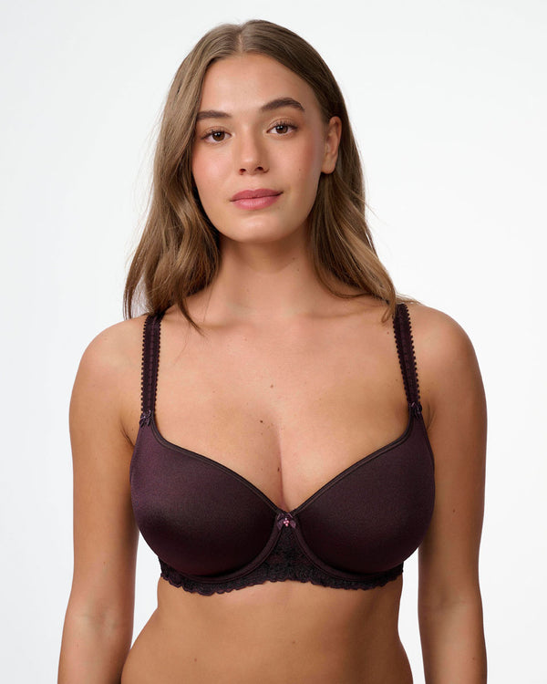 חזייה מרופדת עם ברזלים בשילוב  תחרה - BERRY