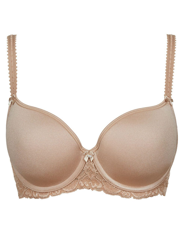 חזייה מרופדת עם ברזלים בשילוב  תחרה - NUDE – תמונה 4