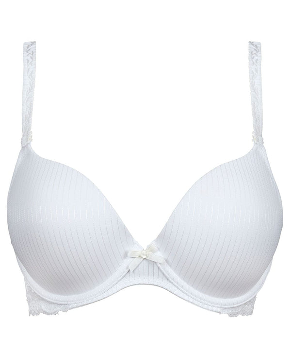 חזיית דאבל פוש אפ עם ברזלים בשילוב תחרה - לבן – תמונה 4