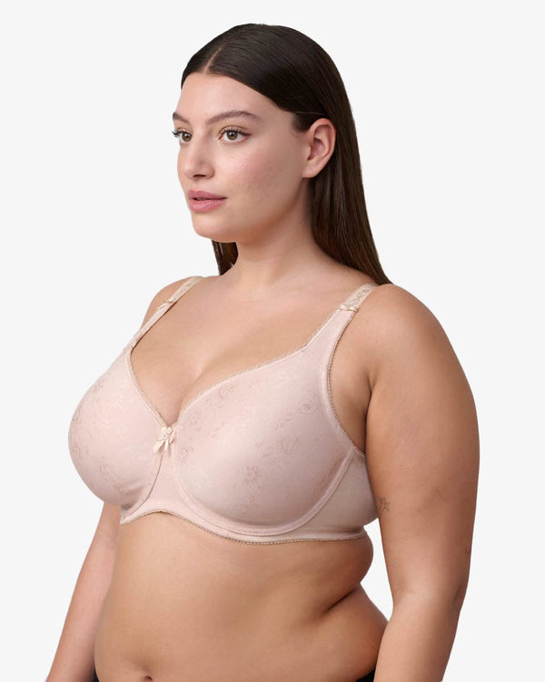 חזיית מינימייזר ללא ריפוד ועם ברזלים - גוף – תמונה 2