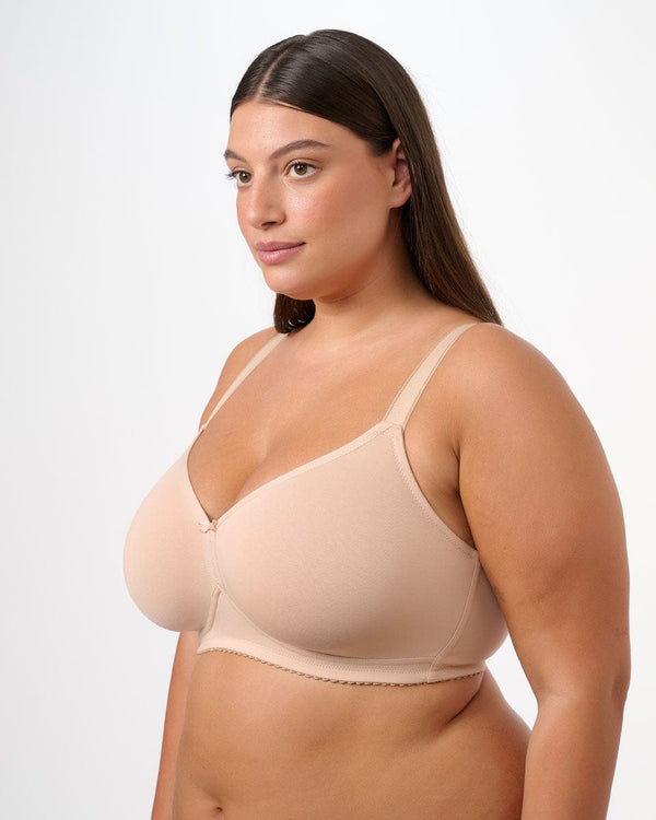 חזיית כותנה ללא ריפוד וללא ברזלים - NUDE – תמונה 2