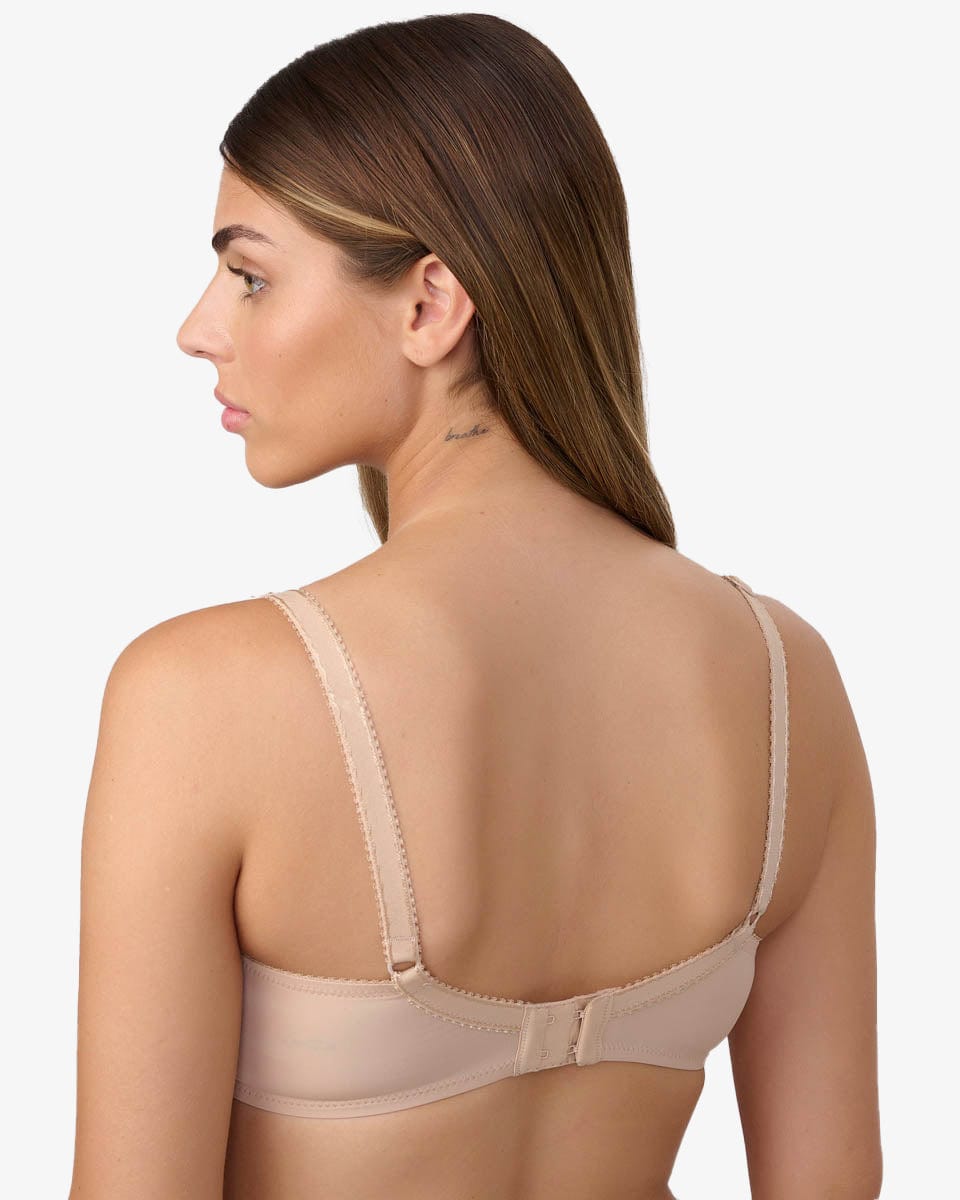 חזיית הנקה מריפוד ספייסר קל  עם ברזלים - NUDE – תמונה 3