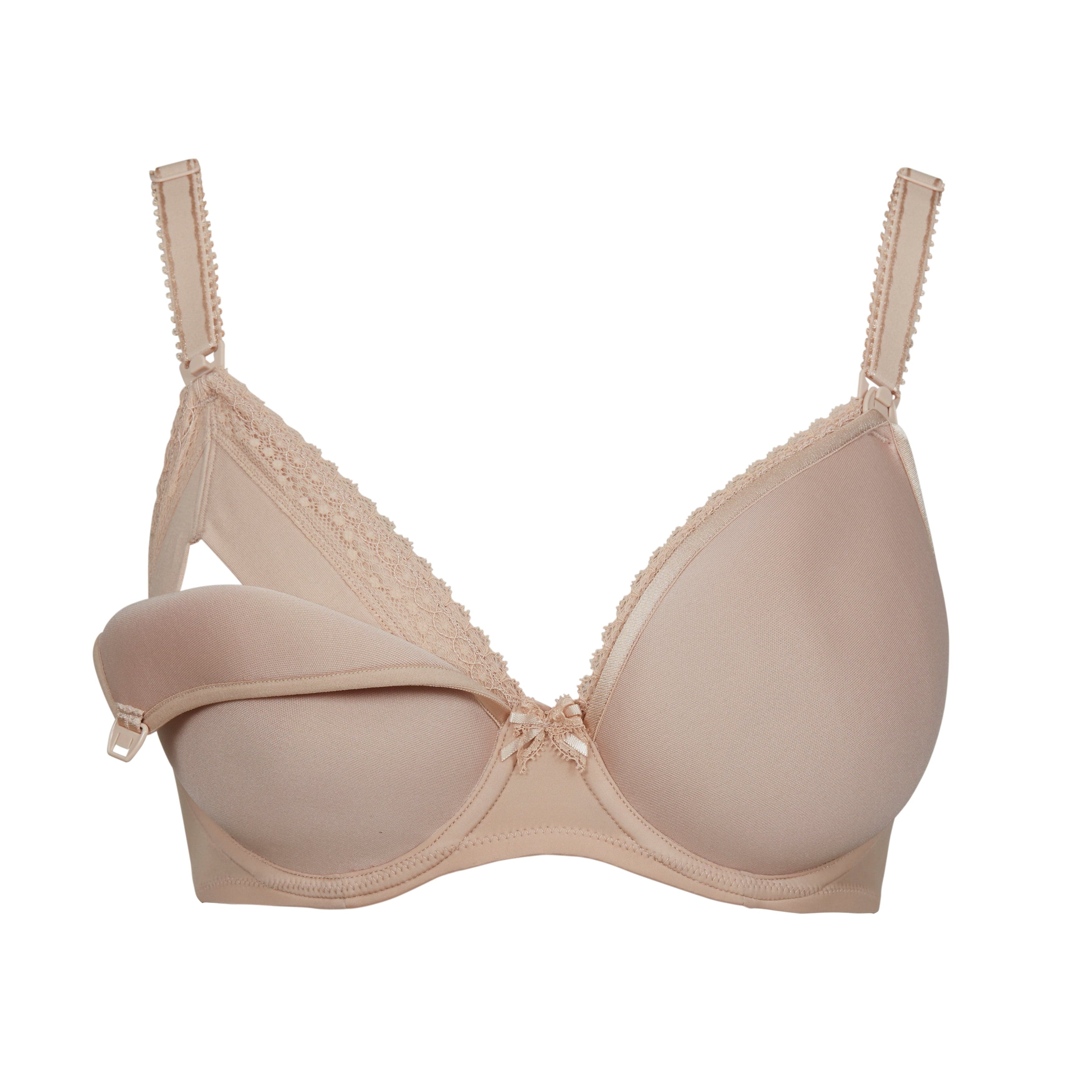 חזיית הנקה מריפוד ספייסר קל  עם ברזלים - NUDE – תמונה 4