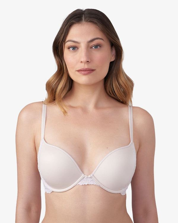 חזיית פוש אפ MEMORY מרופדת ורכה עם ברזלים - OATMEAL – תמונה 1