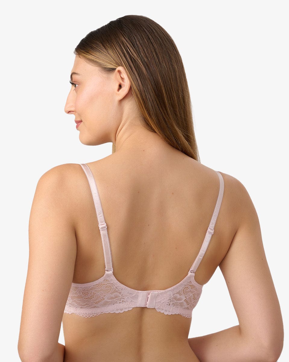 חזיית פוש אפ MEMORY מרופדת ורכה עם ברזלים - PINK – תמונה 3