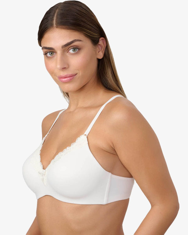 חזיית פוש אפ קל מאוד ללא ברזלים במראה ONE PIECE - IVORY – תמונה 2