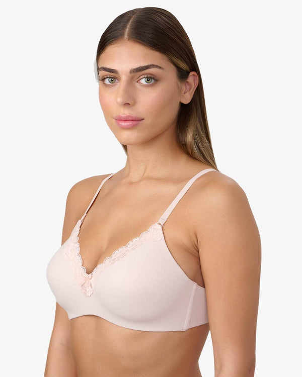 חזיית פוש אפ קל מאוד ללא ברזלים במראה ONE PIECE - PINK – תמונה 2