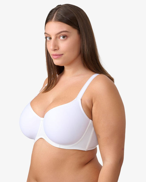 חזיית ספייסר עם ברזלים עד למידות גדולות - WHITE – תמונה 2