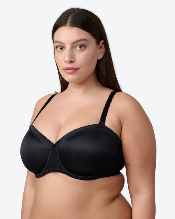 חזיית סטרפלס ללא ריפוד  עם ברזלים