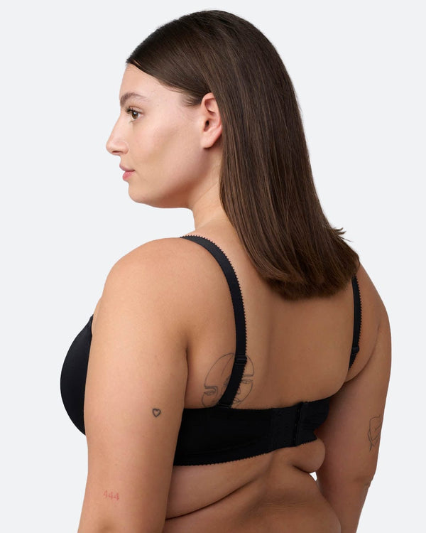 חזיית סטרפלס ללא ריפוד  עם ברזלים - BLACK – תמונה 6