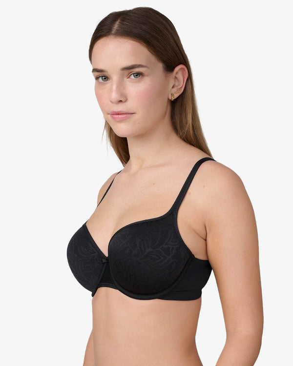 חזיית ספייסר  מרופדת זאקרד עם ברזלים - BLACK – תמונה 2