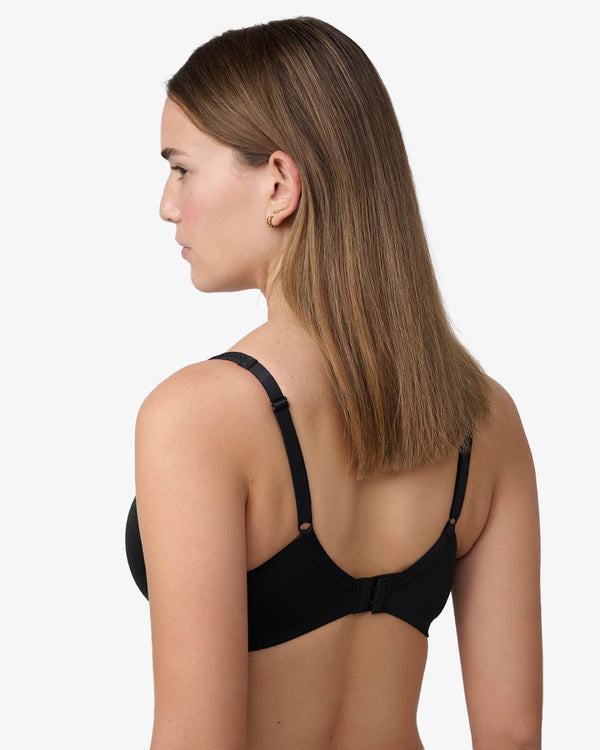 חזיית ספייסר  מרופדת זאקרד עם ברזלים - BLACK – תמונה 3