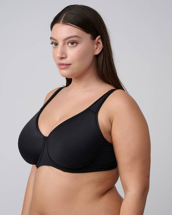 חזיית  מינימייזר בריפוד ספייסר עם ברזלים - BLACK – תמונה 2