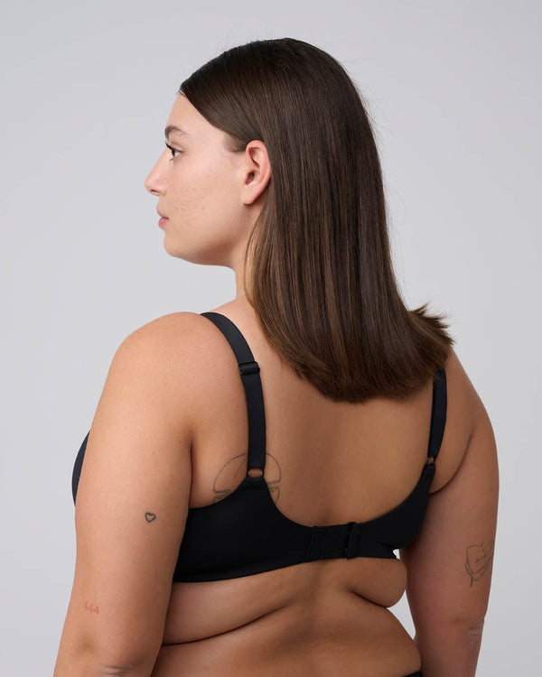 חזיית  מינימייזר בריפוד ספייסר עם ברזלים - BLACK – תמונה 3