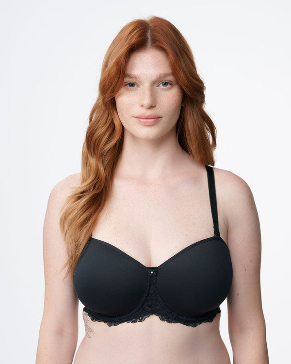 חזיית סטרפלס ספייסר עם ברזלים - BLACK – תמונה 2