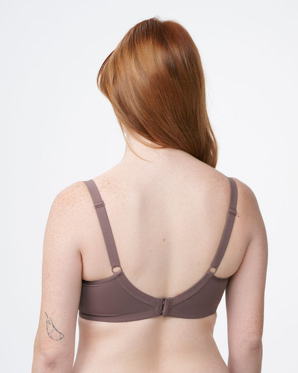 חזיית ללא ריפוד עם ברזלים עד למידות גדולות - MAUVE – תמונה 3