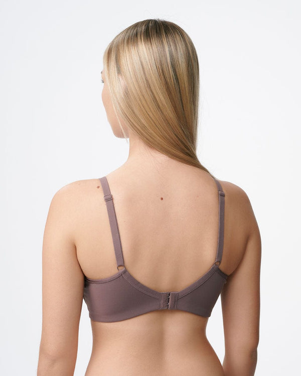 חזיית ללא ריפוד עם ברזלים עד למידות גדולות - MAUVE – תמונה 6