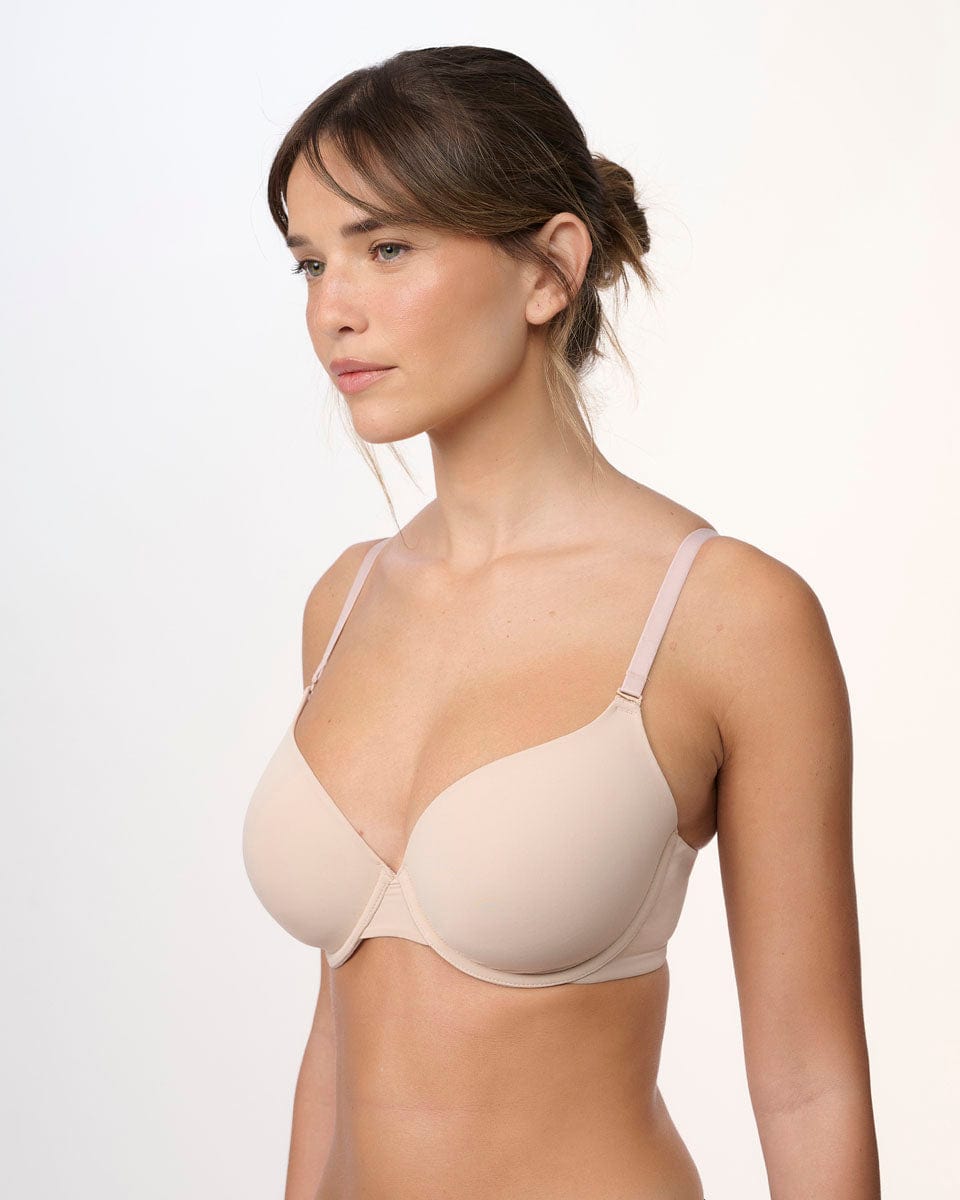 חזיית טישרט מרופדת  עם ברזלים - NUDE – תמונה 2