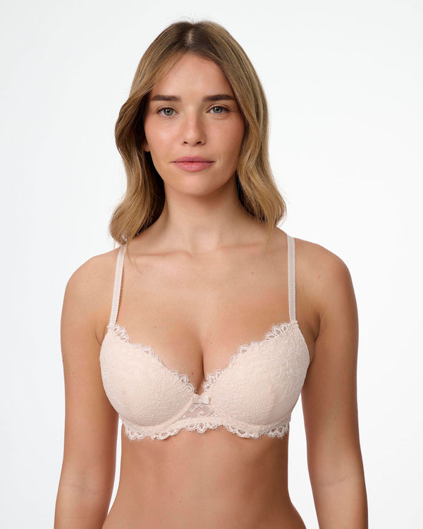 חזיית פוש אפ עם ברזלים מתחרה פרחונית - SHELL