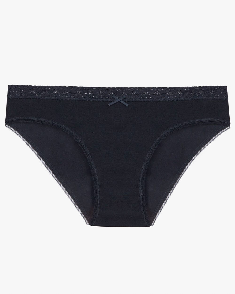 תחתון כותנה ביקיני - BLACK – תמונה 4