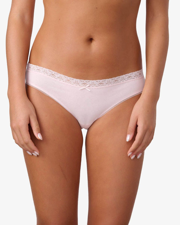 תחתון כותנה ביקיני - LIGHT PINK – תמונה 1