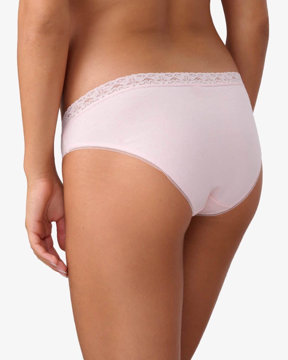 תחתון כותנה ביקיני - LIGHT PINK – תמונה 3