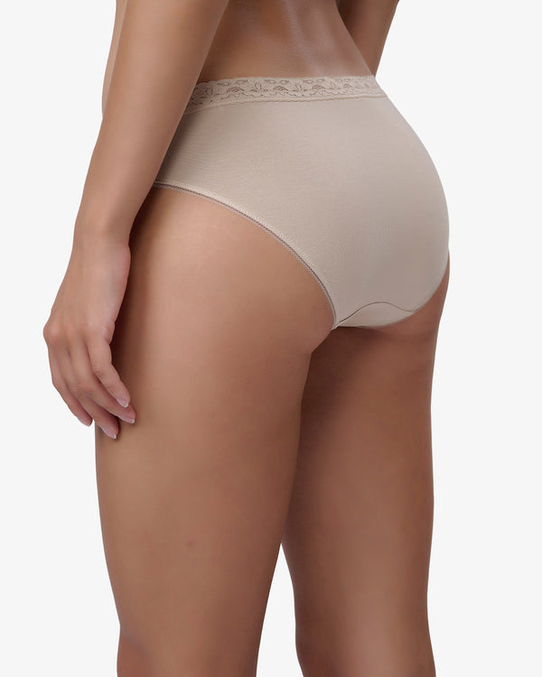 תחתון כותנה ביקיני - NATURAL – תמונה 3