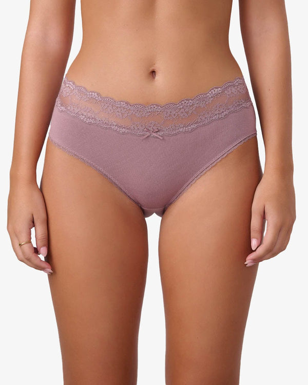 תחתון כותנה מידי - SMOKED PURPLE – תמונה 1