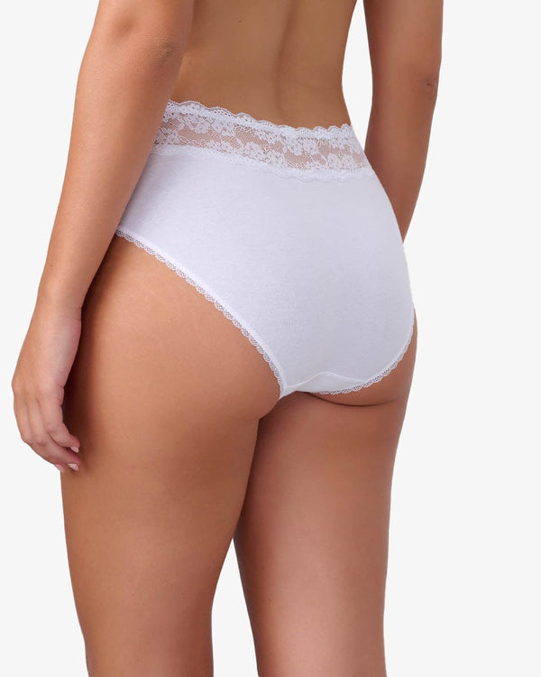 תחתון כותנה מידי - WHITE – תמונה 3