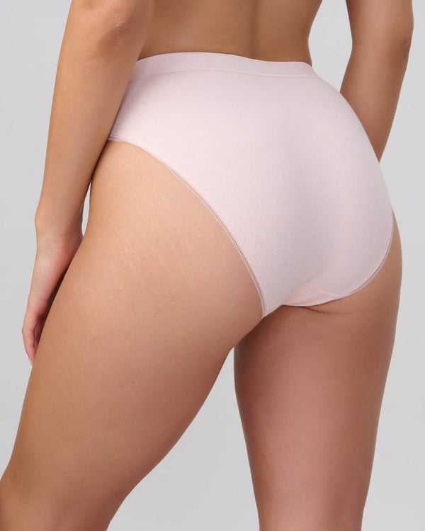 תחתון כותנה ביקיני הי-לג - LIGHT PINK – תמונה 3